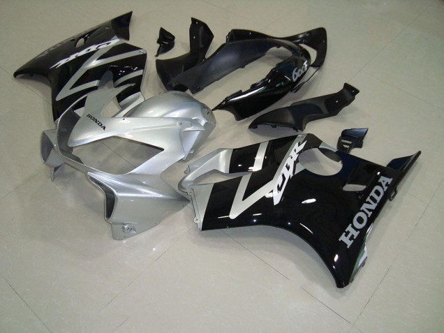 Schwarz Silber Honda CBR 600 F4i 04-07 Verkleidungen