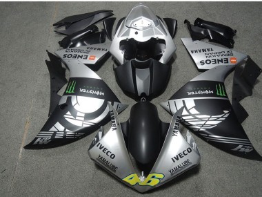 Schwarz Silber Monster IVECO 46 Honda CBR 600 RR 07-08 Verkleidungen