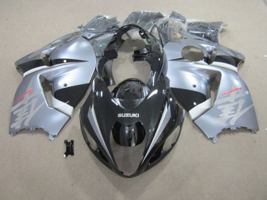 Schwarz Silber Suzuki GSXR 1300 Hayabusa 96-07 Verkleidungen