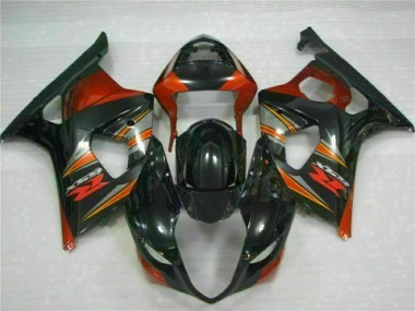 Schwarz Suzuki GSXR 1000 K3 03-04 Verkleidungen Komplett Sets