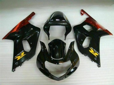 Schwarz Suzuki GSXR 600 / 750 K1 K2 K3 01-03 Verkleidungen & Plastik