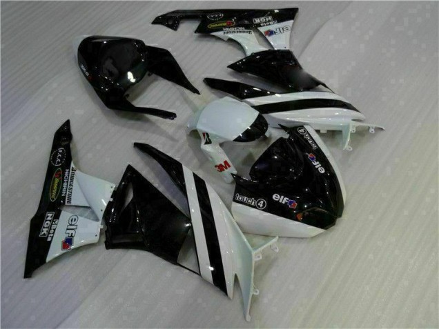 Schwarz Weiß 3M Touch4 Kawasaki ZX6R 09-12 Verkleidung Schwarz Weiß 3M Touch4 Kawasaki ZX6R 09-12 Verkleidung