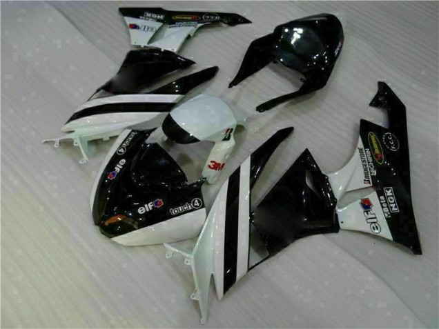 Schwarz Weiß 3M Touch4 Kawasaki ZX6R 09-12 Verkleidung Schwarz Weiß 3M Touch4 Kawasaki ZX6R 09-12 Verkleidung