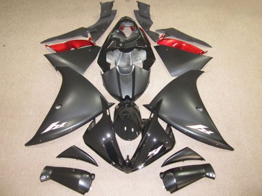 Schwarz Weiß Aufkleber Yamaha R1 12-14 Verkleidungen