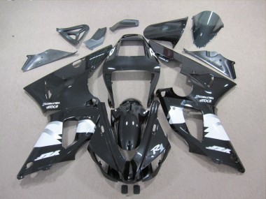 Schwarz Weiß Aufkleber Yamaha R1 98-99 Verkleidungen