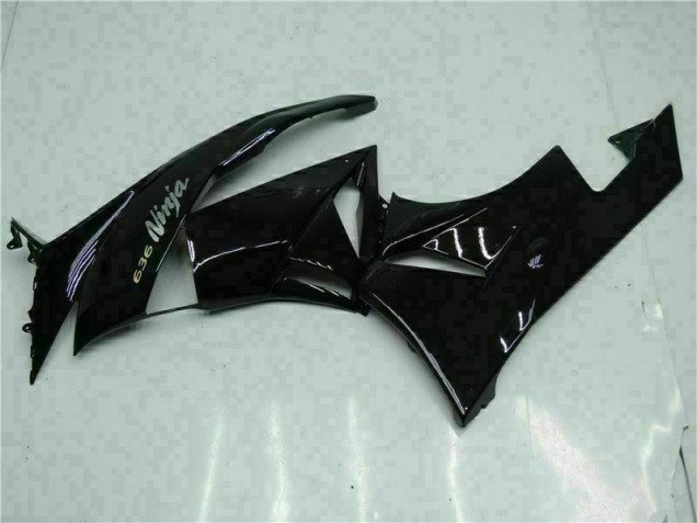 Schwarz Weiß Ninja 636 Kawasaki ZX6R 09-12 Verkleidungen