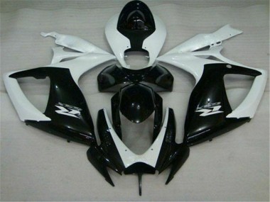 Schwarz Weiß Suzuki GSXR 600 / 750 K6 06-07 Verkleidungen