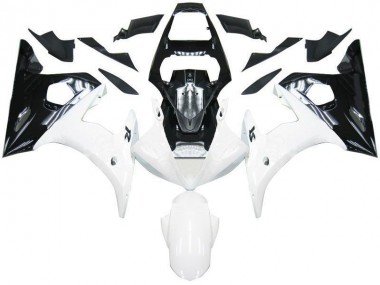 Schwarz Weiß Yamaha R6 03-05 Verkleidungen