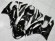 Schwarz Weißer Ninja Kawasaki ZX6R 09-12 Verkleidungen