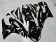 Schwarz Weißer Ninja Kawasaki ZX6R 09-12 Verkleidungen
