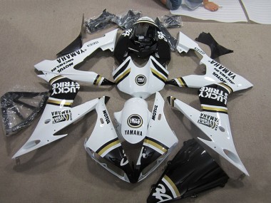 Schwarz Weißes Lucky Strike Yamaha R1 04-06 Verkleidungen