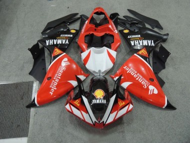 Schwarz Weißes SantUnder Rot Yamaha R1 09-11 Verkleidungen
