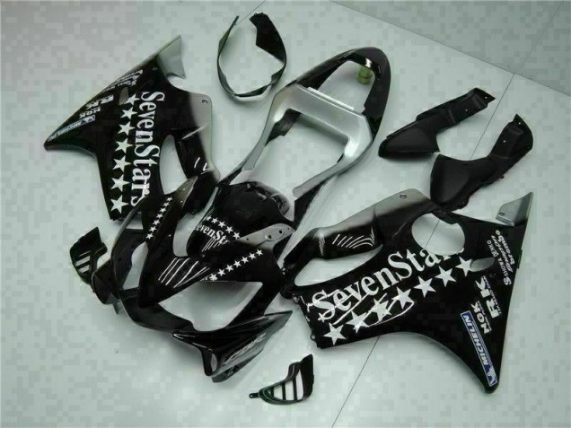 Schwarz Weißes SevenStarss Honda CBR 600 F4i 01-03 Verkleidungen