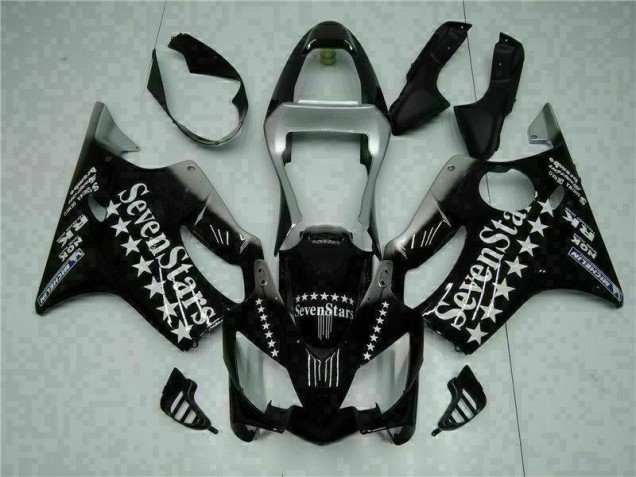 Schwarz Weißes SevenStarss Honda CBR 600 F4i 01-03 Verkleidungen