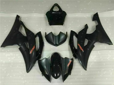 Schwarz Yamaha R6 08-16 Verkleidungen Plastik Kits