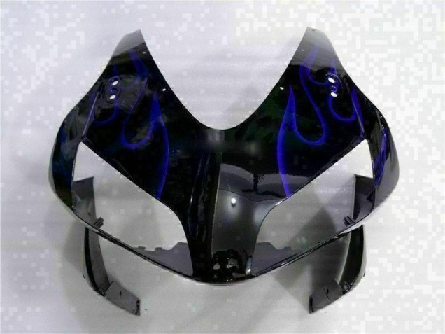 Schwarz mit Blaur Flamme Honda CBR 600 RR 03-04 Verkleidungen Schwarz mit Blaur Flamme Honda CBR 600 RR 03-04 Verkleidungen