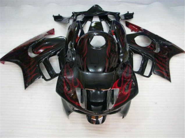 Schwarz rote Flamme Honda CBR 600 F3 95-98 Verkleidungen