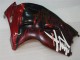 Schwarz rote Flamme Suzuki GSXR 1300 Hayabusa 96-07 Verkleidung