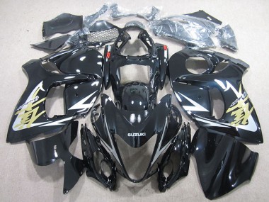 Schwarz und Gold Aufkleber Suzuki GSXR 1300 Hayabusa 08-19 Verkleidungen