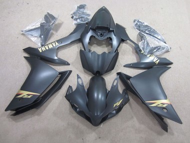 Schwarz und Gold Aufkleber Yamaha R1 07-08 Verkleidung