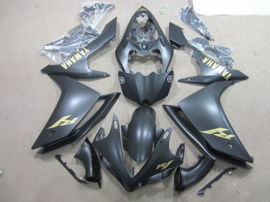 Schwarz und Gold Aufkleber Yamaha R1 07-08 Verkleidungen