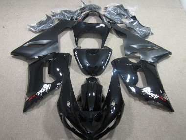 Schwarzer Ninja 636 Kawasaki ZX6R 05-06 Verkleidungen