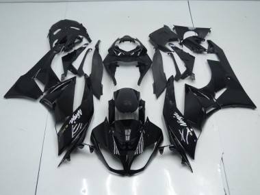 Schwarzer OEM Stil Kawasaki ZX6R 09-12 Verkleidungen