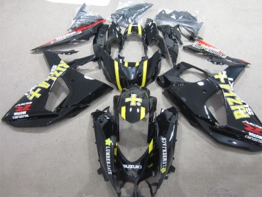 Schwarzer Rizla Holzfäller Suzuki GSXR 1000 K9 09-16 Verkleidungen