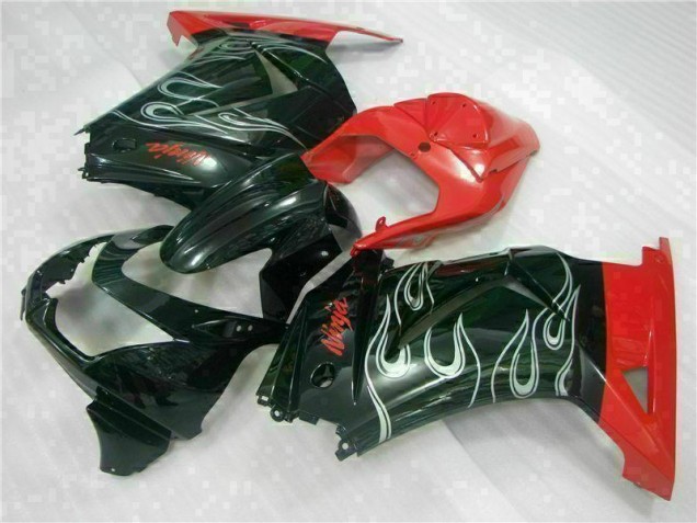 Schwarzer Roter Ninja Kawasaki EX250 08-12 Verkleidungen Schwarzer Roter Ninja Kawasaki EX250 08-12 Verkleidungen