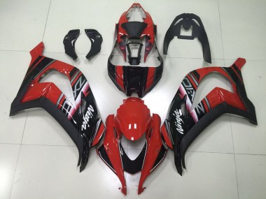 Schwarzer Roter Ninja Kawasaki ZX10R 16-19 Verkleidungen