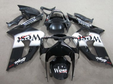Schwarzer West Ninja 636 Kawasaki ZX6R 03-04 Verkleidungen