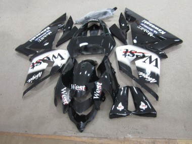Schwarzer West Ninja Kawasaki ZX10R 03-05 Verkleidungen