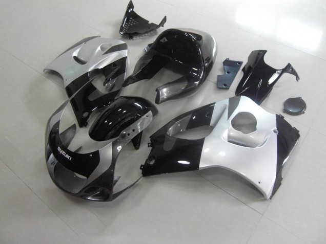 Silber Grau Kein Aufkleber Suzuki GSXR 600 96-00 Verkleidungen Silber Grau Kein Aufkleber Suzuki GSXR 600 96-00 Verkleidungen