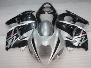 Silber Schwarz Suzuki GSXR 1300 Hayabusa 96-07 Verkleidungen