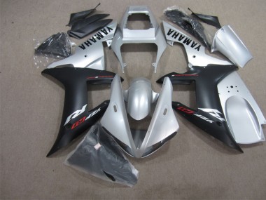 Silber Schwarz Yamaha R1 04-06 Verkleidungen
