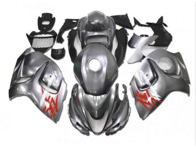 Silber Suzuki GSXR 1300 Hayabusa 08-19 Verkleidungen