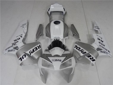 Silver Weiß Schwarz Repsol Honda CBR 600 RR 03-04 Verkleidungen
