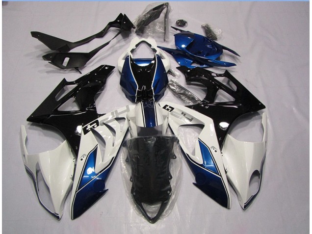 Weiß Blau BMW S1000RR 09-14 Vollverkleidung