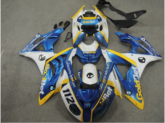Weiß Blau GoldBet 112 BMW S1000RR 09-14 Verkleidungen