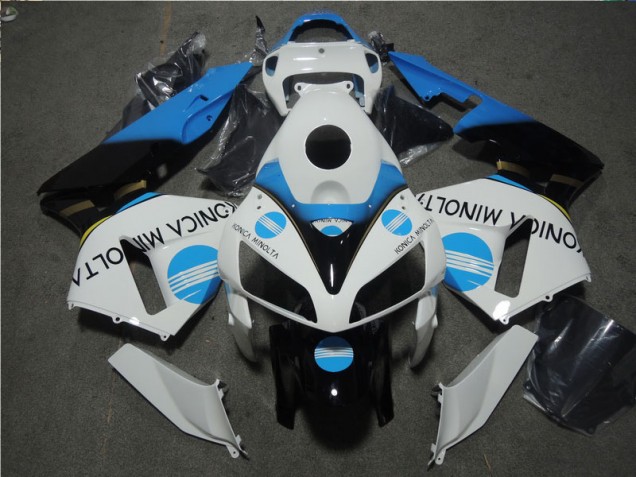 Weiß Blau Konica Minolta Honda CBR 600 RR 05-06 Verkleidung Weiß Blau Konica Minolta Honda CBR 600 RR 05-06 Verkleidung