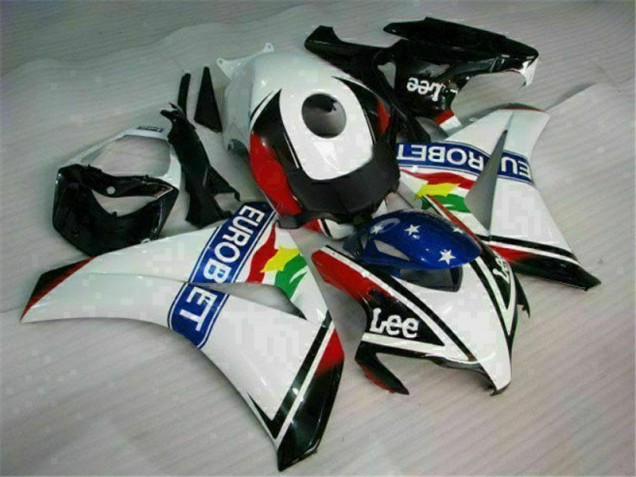 Weiß Blau Rot Eurobet Lee Honda CBR 1000 RR 08-11 Verkleidungen Weiß Blau Rot Eurobet Lee Honda CBR 1000 RR 08-11 Verkleidungen