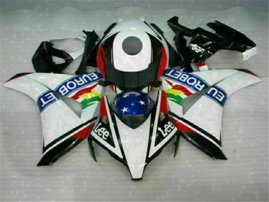 Weiß Blau Rot Eurobet Lee Honda CBR 1000 RR 08-11 Verkleidungen