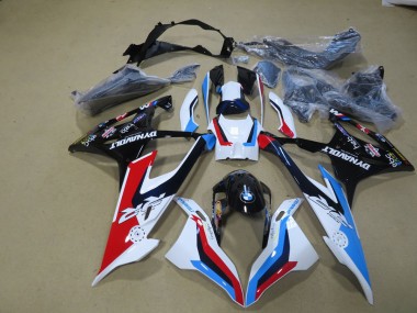Weiß Blau Rot Schwarz BMW S1000RR 19-21 Verkleidungen