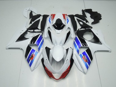 Weiß Blau Schwarz Suzuki GSXR 1000 K9 09-16 Verkleidungen