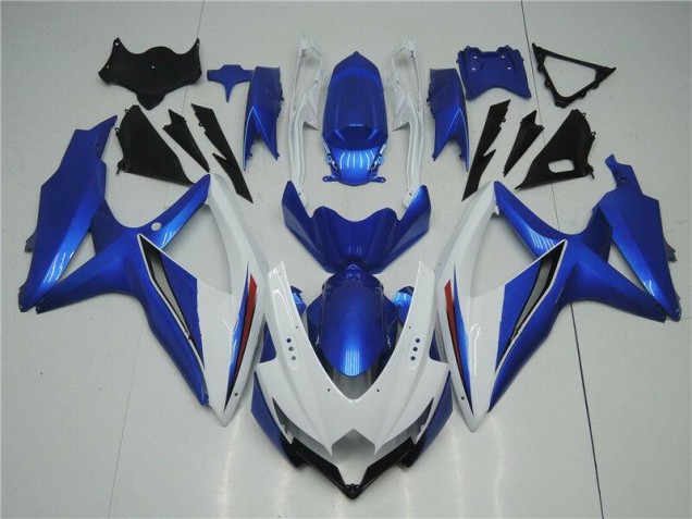 Weiß Blau Suzuki GSXR 600 / 750 K8 08-10 Verkleidung