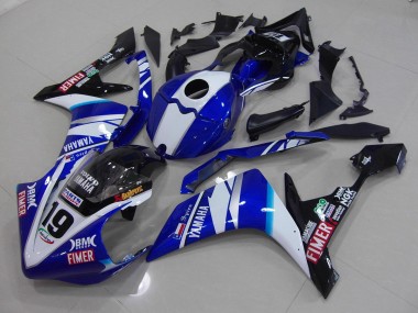 Weiß Blau Yamaha R1 07-08 Verkleidungen