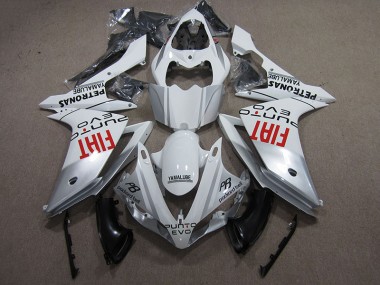 Weiß Fiat Yamaha R1 07-08 Verkleidungen