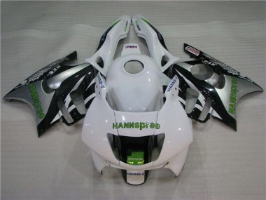 Weiß Grün Hannspree Honda CBR 600 F3 95-98 Verkleidungen