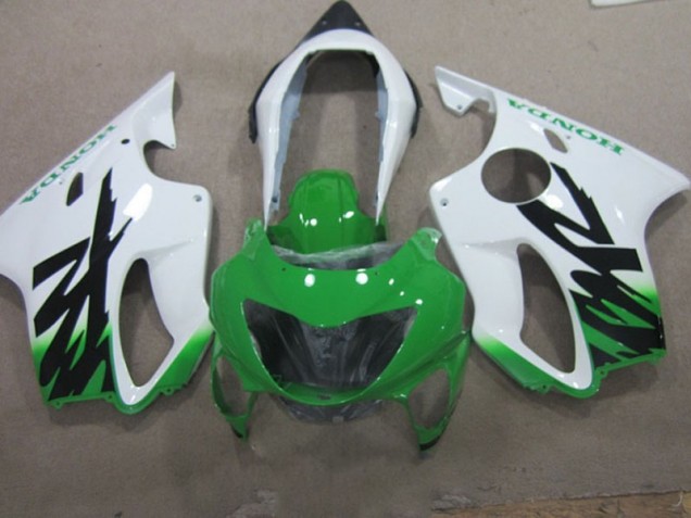 Weiß Grün Honda CBR 600 F4 99-00 Verkleidungen