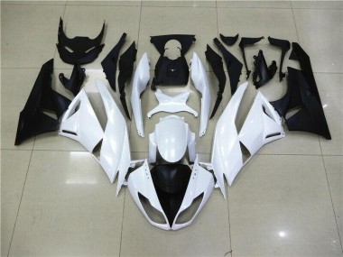 Weiß Kawasaki ZX6R 09-12 Verkleidungen